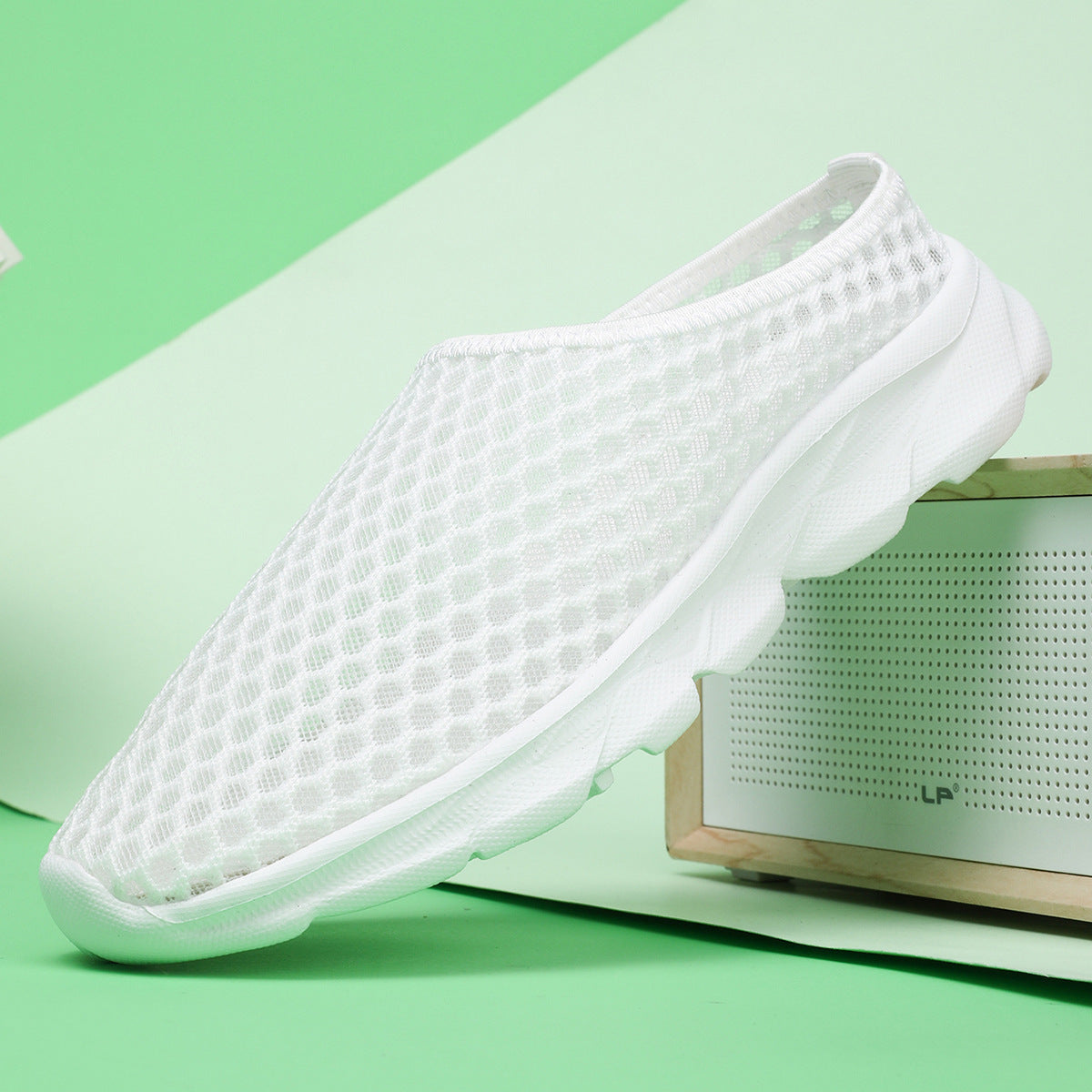 Women's Breathable Slip-On Sports Shoes with Flexible Mesh Design