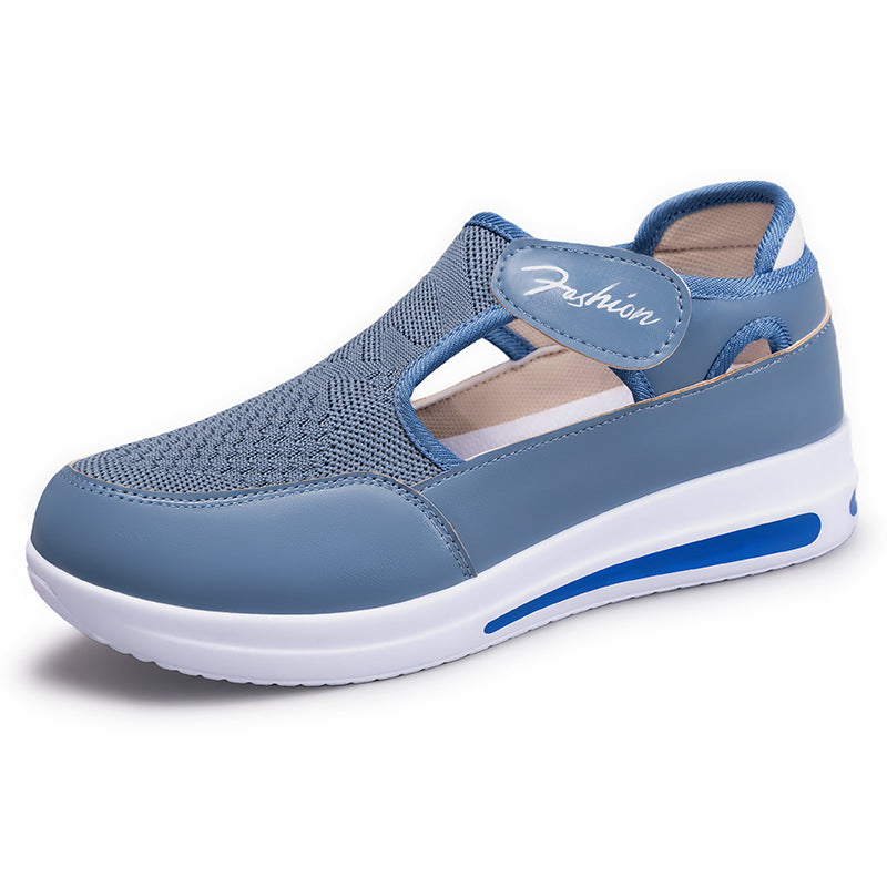 Women's Comfortable Casual Sneakers with Practical Hook-and-Loop Fastening