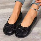 Women's Ballet Flats with Bow Detail