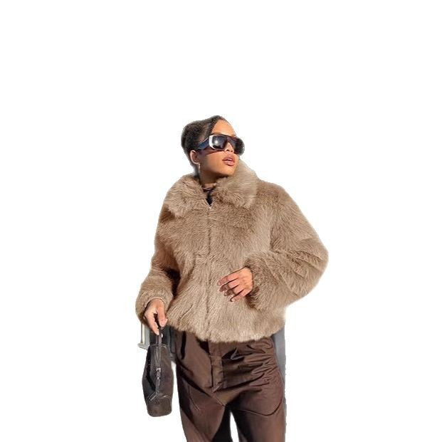 Women's Designer Faux Fur Jacket
