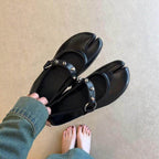 Women's Ballet Flats with Decorative Studs and Comfortable Strap