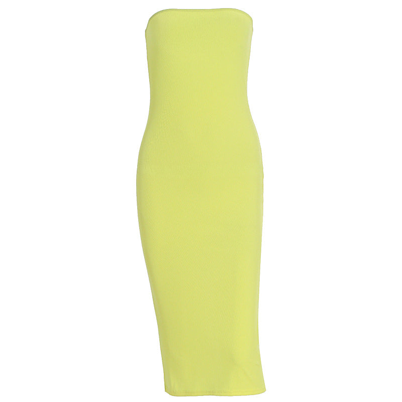 Women's Strapless Basic Bodycon Dress