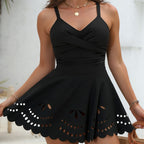 Women's Swimsuit with Sophisticated Skirt Look and Elegant Ruffled Hem