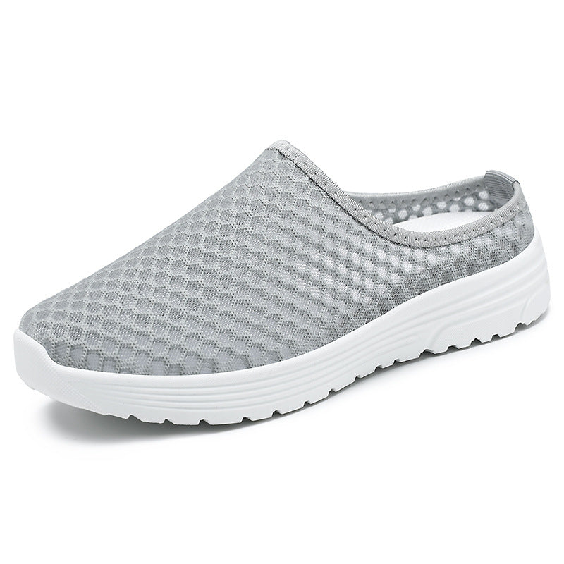 Women's Breathable Casual Mules with Innovative Mesh Structure