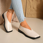 Women's Square Toe Ballet Flats with Non-Slip Sole
