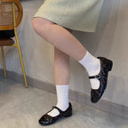 Women's Ballet Flats with Elegant Buckle Accent