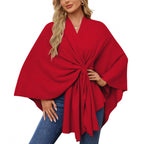 Women's Fashionable Wrap Coat with Trendy Design