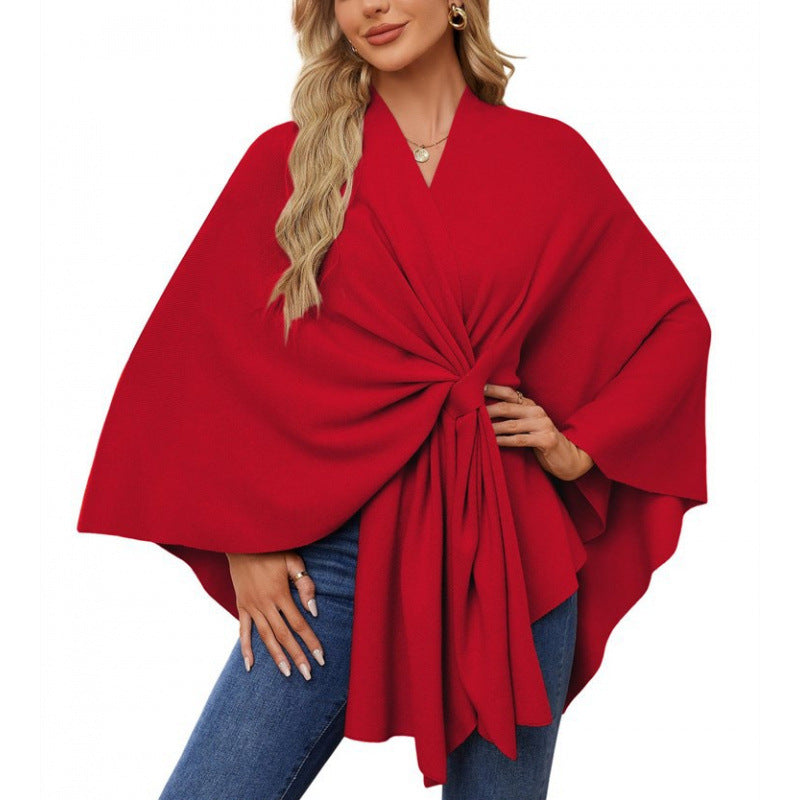 Women's Fashionable Wrap Coat with Trendy Design