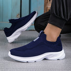 Women's Breathable Knit Sneakers with Elastic Entry
