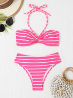 Women's Bandeau Bikini with Sophisticated Knot