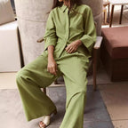 Casual Linen Shirt Blouse