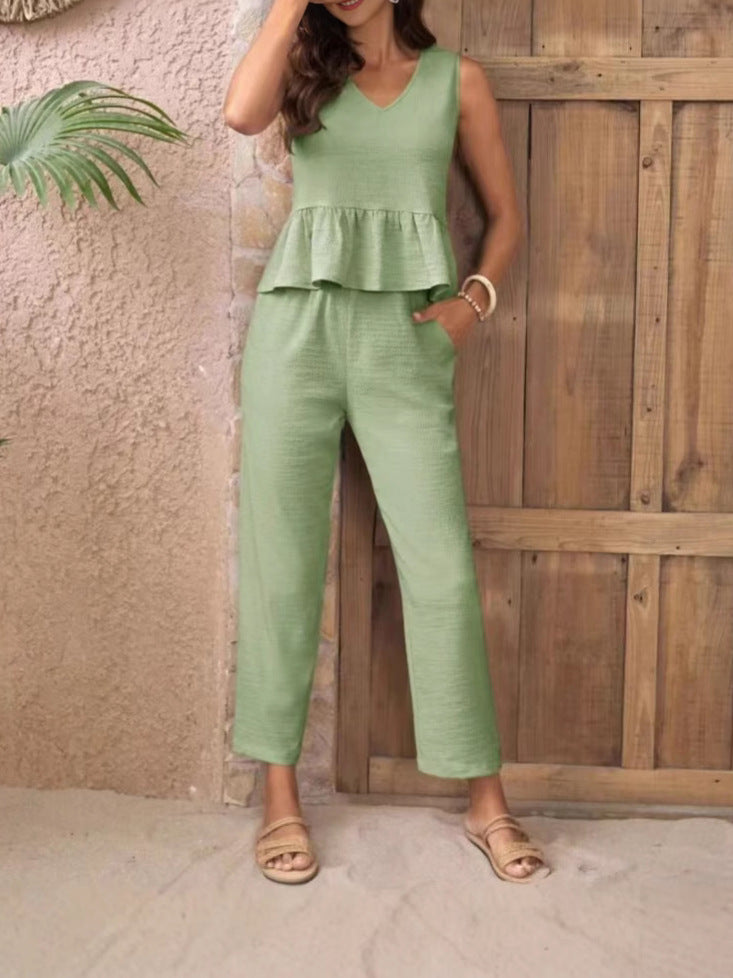 Elegant Jumpsuit with Modern Ruching and Casual Cut