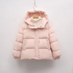 Women's Fashionable Winter Jacket with Voluminous Puff Sleeves