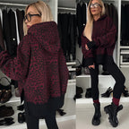 Women's Cozy Leopard Print Hoodie
