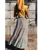 Women's Floral Cotton Maxi Skirt