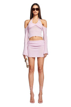 Crochet Crop Top and Mini Skirt Set