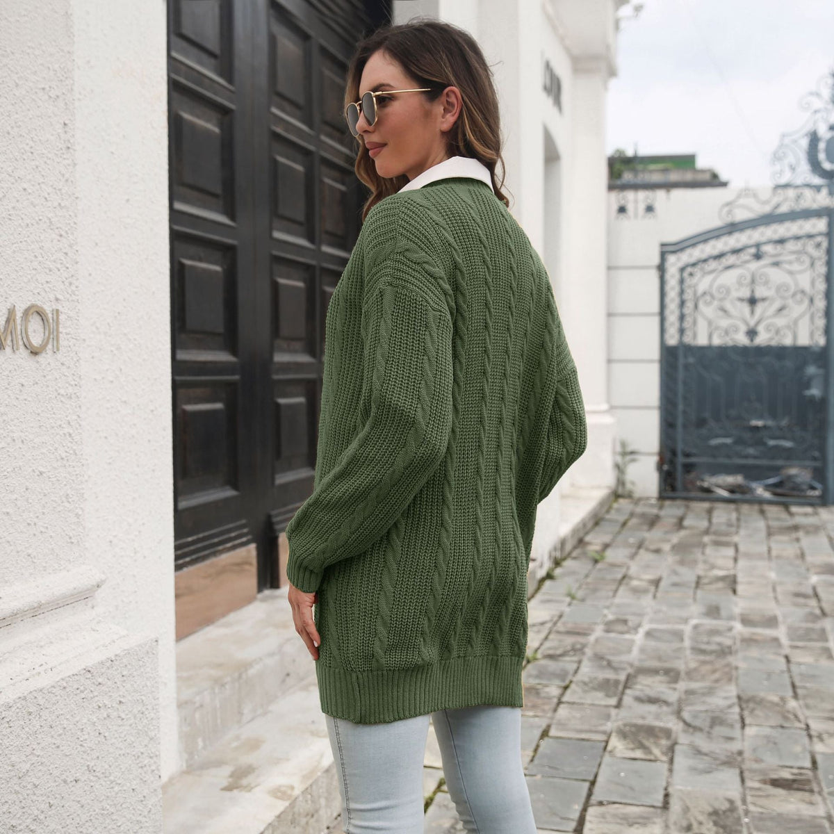 Women's Cable Knit Cardigan