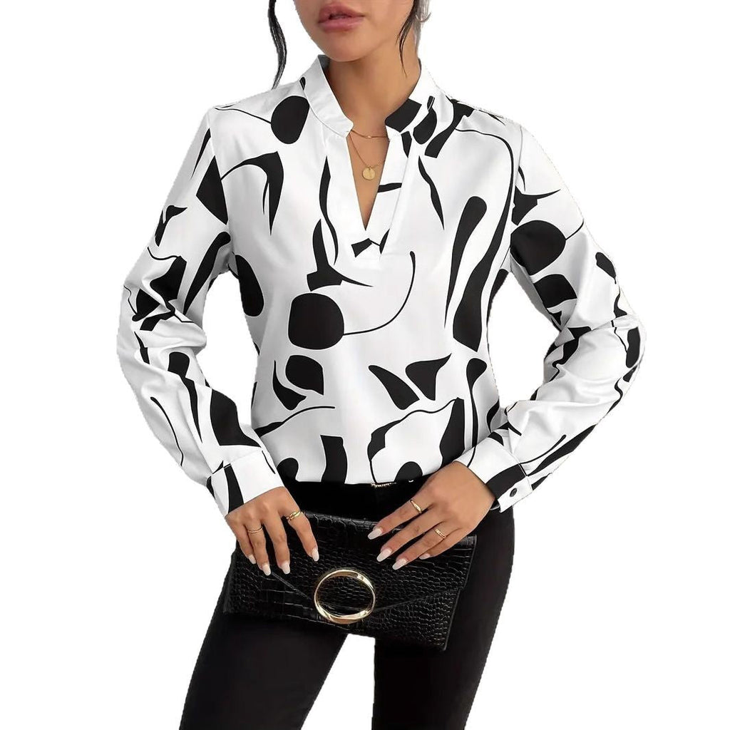 Elegant Women's Blouse with Modern Pattern