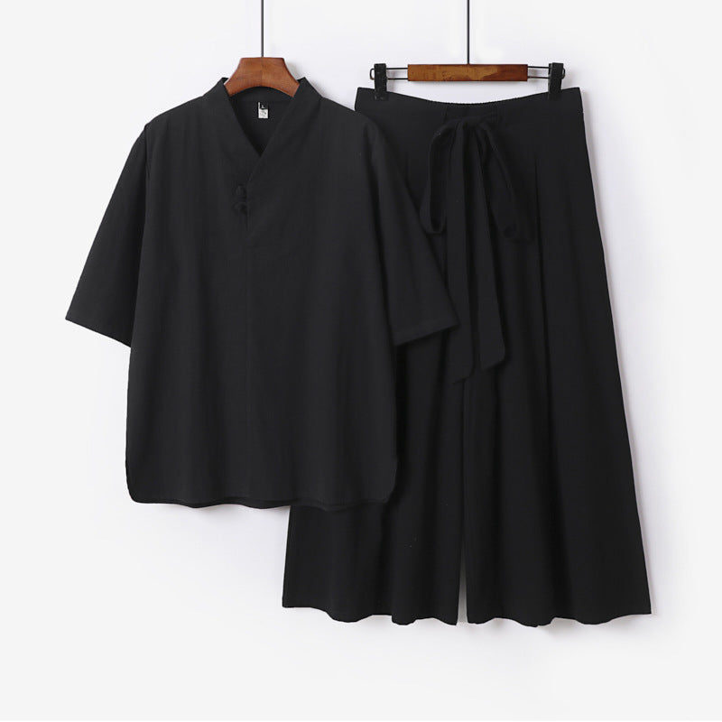 Unisex Two-Piece Kimono Lounge Set