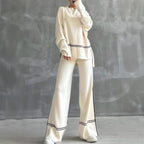 Women's Relaxing Lounge Set with Nostalgic Stripes