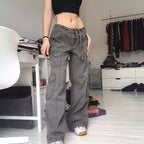 Women's Cargo Pants with Side Pockets and Adjustable Waist