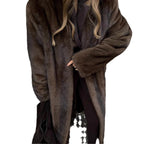 Women's Elegant and Fluffy Long Faux Fur Coat
