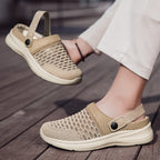 Women's Breathable Casual Clogs with Practical Heel Strap