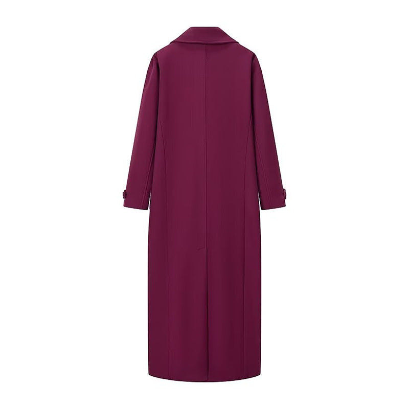 Women's Elegant Double-Breasted Coat with Modern Cut