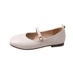 Women's Ballet Flats with Elegant Strap and Comfortable Footbed