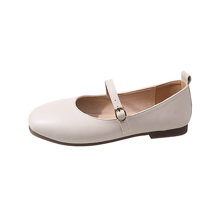 Women's Ballet Flats with Elegant Strap and Comfortable Footbed