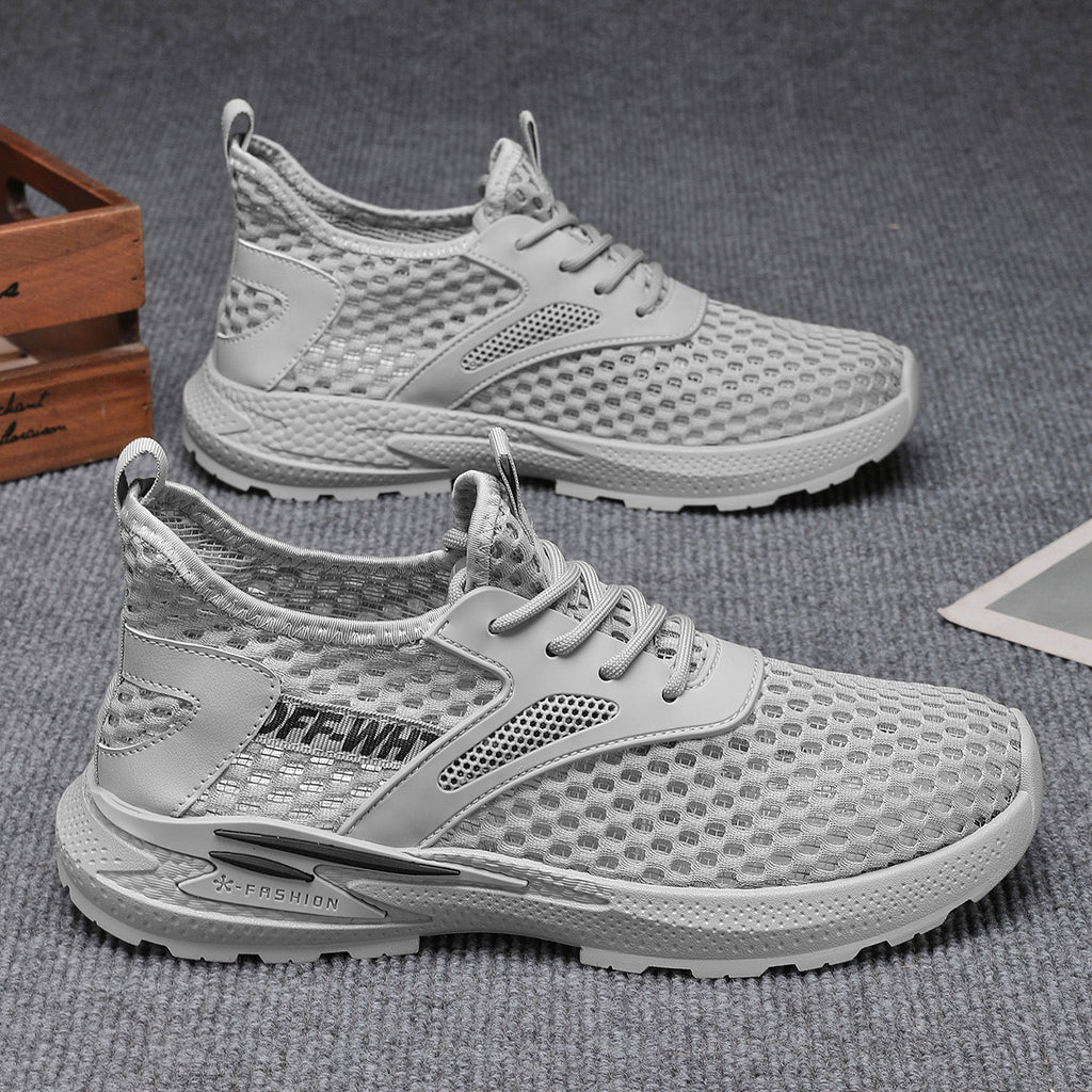Women's Breathable Sports Sneakers with Flexible Sole and Non-Slip Tread