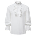 Women's Blouse with Ruffle Details and Lace Trim
