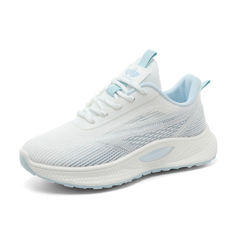 Women's Breathable Casual Shoes with Cushioned Sole and Elastic Upper