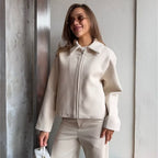 Women's Elegant Minimalist Zip Jacket