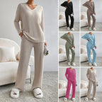 Women's Comfortable and Stylish Ribbed Lounge Set