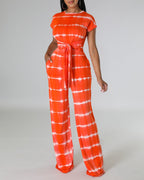 Elegant Jumpsuit with Waist Belt