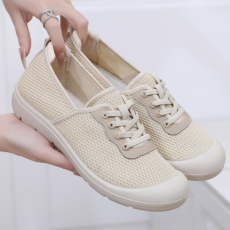 Women's Breathable Sneakers with Elastic Entry
