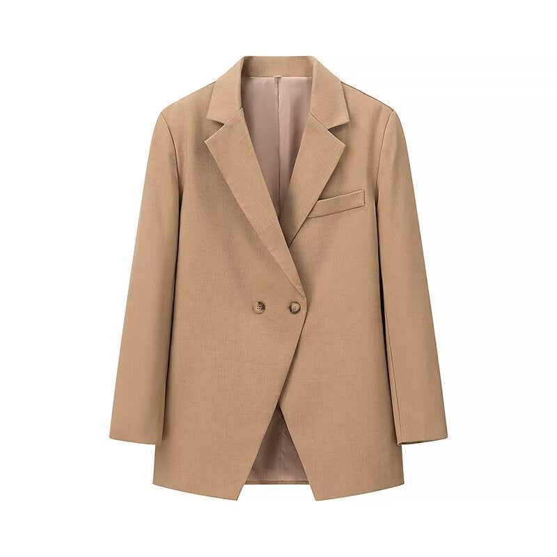 Elegant Oversized Double-Breasted Blazer
