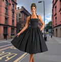 Women's A-Line Cocktail Dress with Off-Shoulder Design