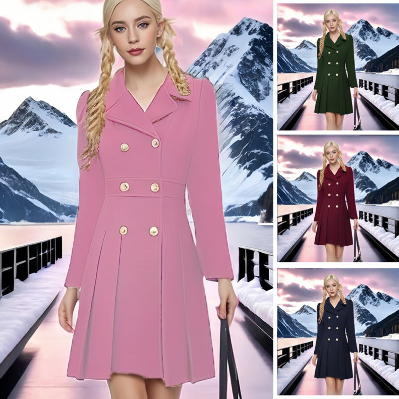 Women's Elegant Double-Breasted Coat