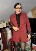 Women's Elegant Double-Breasted Blazer