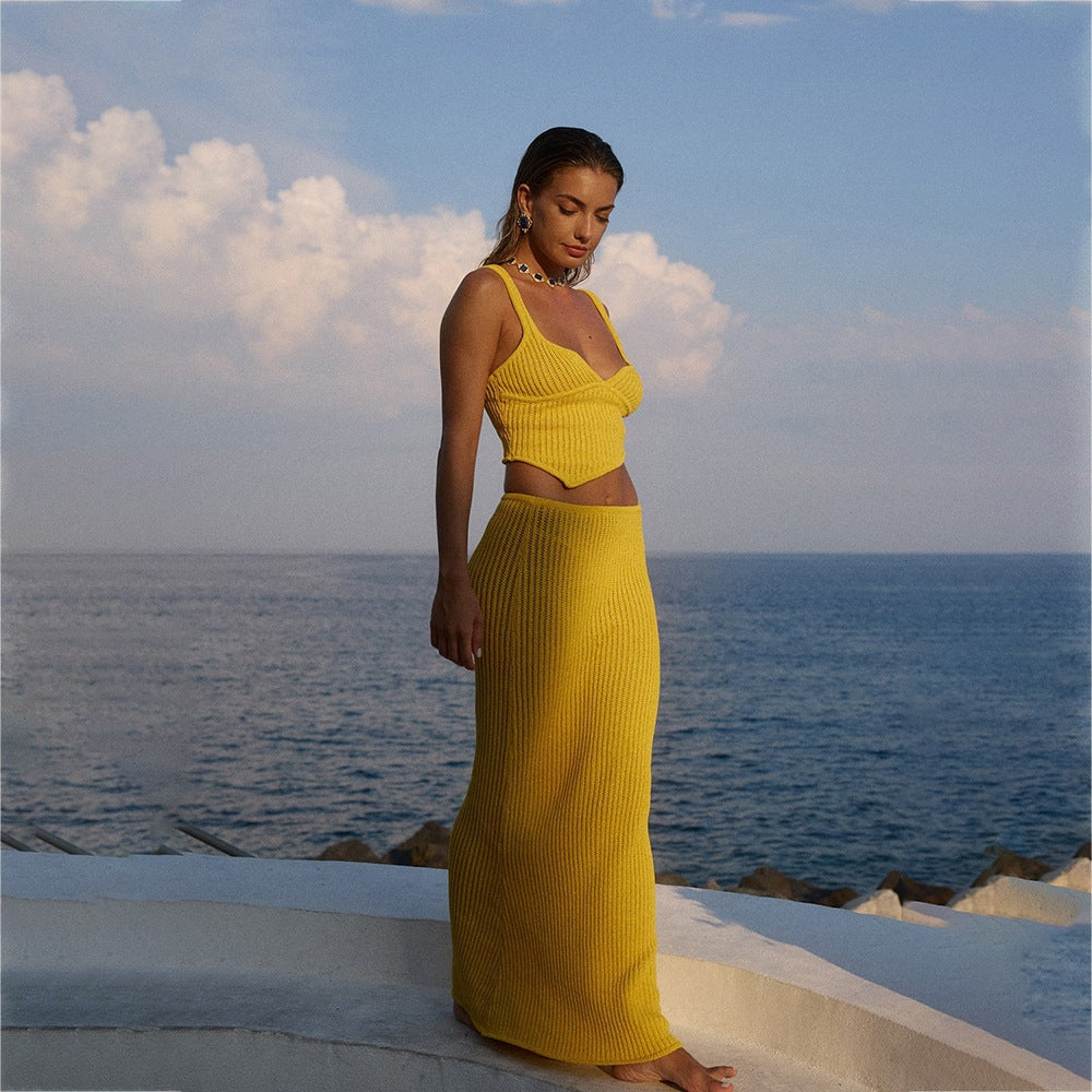 Women's Elegant Knit Two-Piece Set