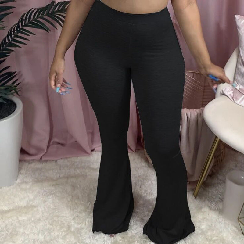Women's High-Waisted Bootcut Leggings in Soft Jersey