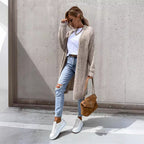 Women's Open-Front Chunky Knit Cardigan