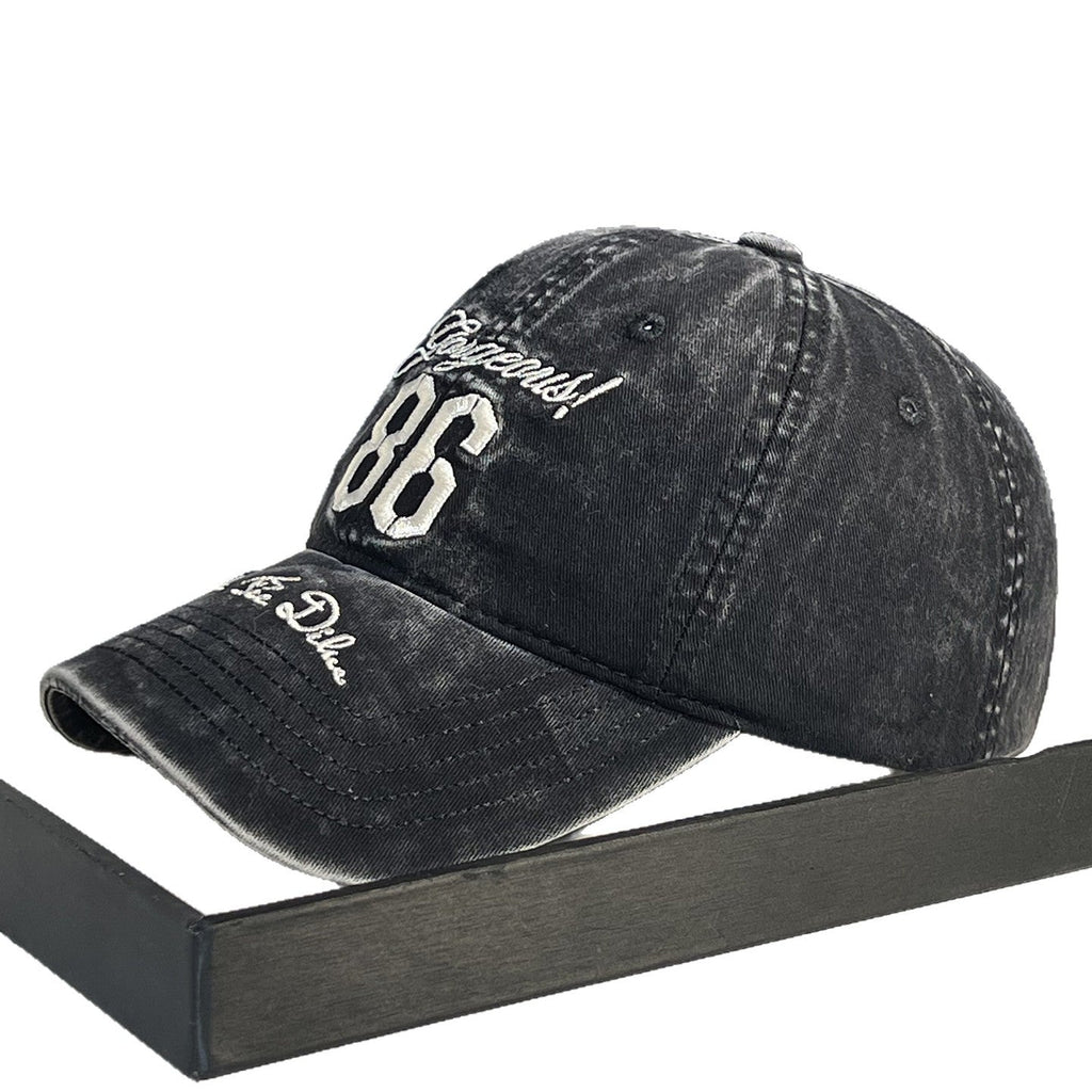 Men's Vintage-Inspired Distressed Baseball Cap