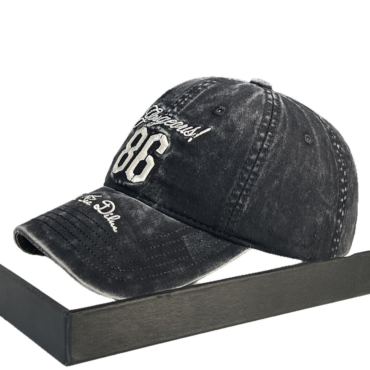 Men's Vintage-Inspired Distressed Baseball Cap