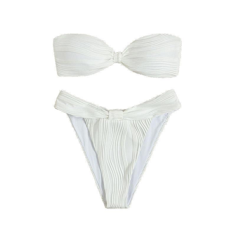 Women's Bandeau Bikini with Decorative Wrap Detail