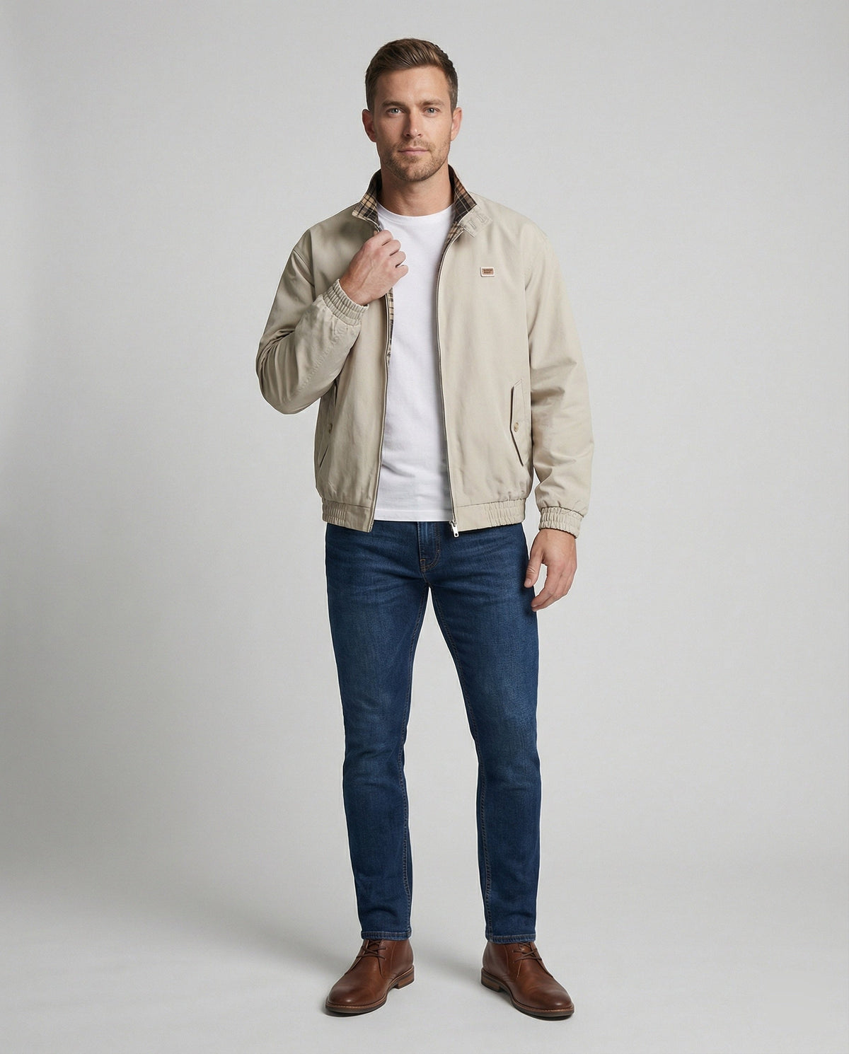 American Retro Reversible Plaid Jacket