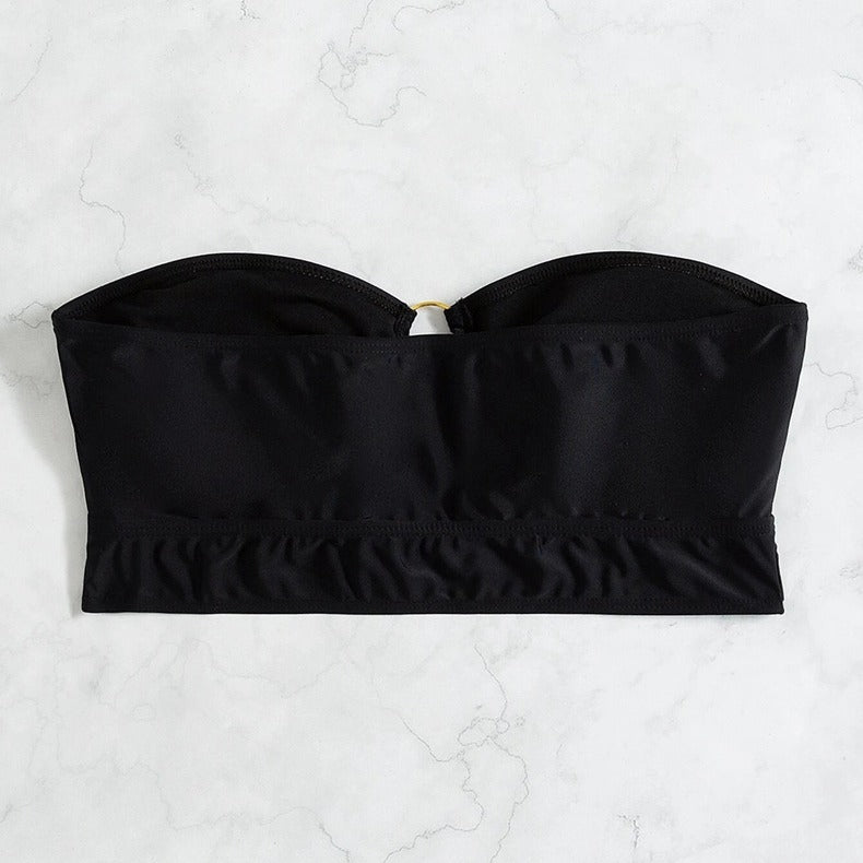 Women's Bandeau Top with Decorative Ring
