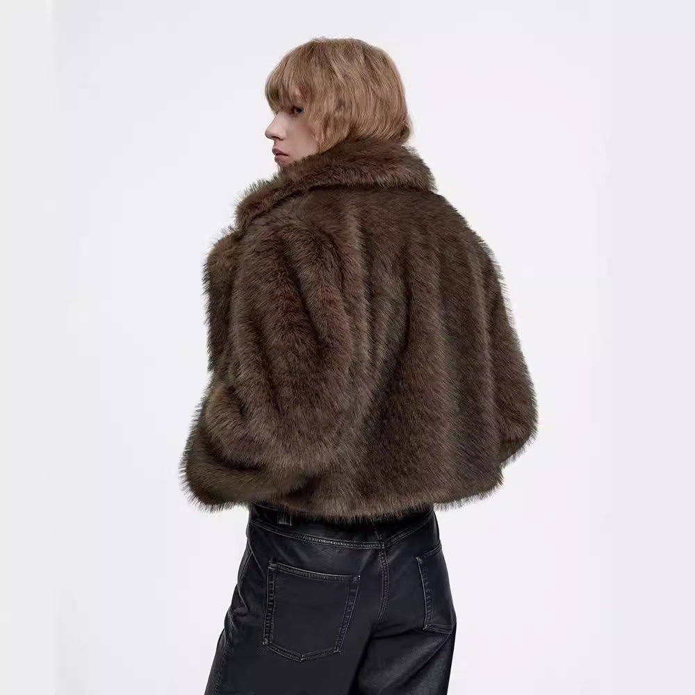 Women's Elegant Faux Fur Jacket